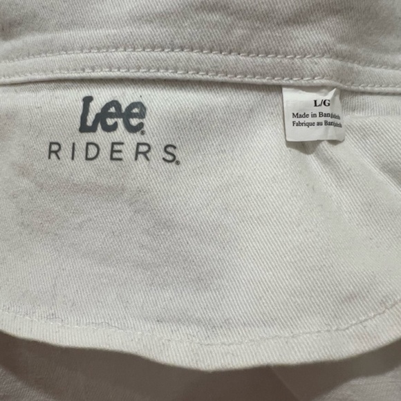 Lee Riders Classic Women's White Denim Jacket - Picture 5 of 9